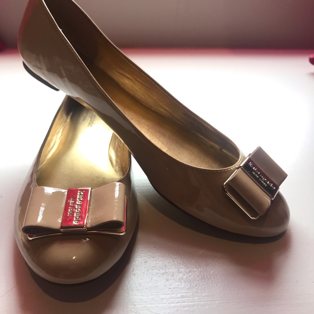 Tan Kate Spade Flats